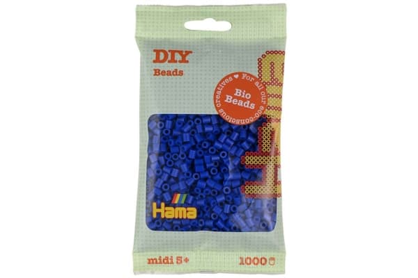 Hama BIO midi perler 1000stk blå