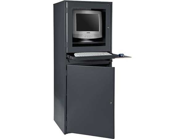 Computerskab GBP2 Mørk grå