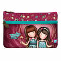 Miniatyrbillede 1 af 2: School Case Gorjuss Fireworks Maroon (23.4 x 15.5 x 1.5 cm)