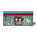 Miniatyrbillede 1 af 2: School Case Gorjuss Fireworks Maroon (22 x 11 x 1.5 cm)