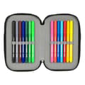 Miniatyrbillede 2 af 5: School Case with Accessories El Niño Green bali Black 12.5 x 19.5 x 4 cm (28 Pieces)