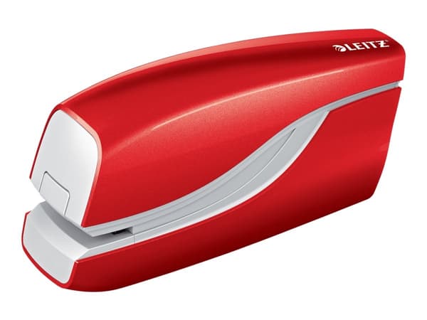 Leitz NeXXt WOW - Elektrisk häftapparat - 10 ark / 1 mm - E1 - plast, metall - röd
