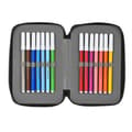 Miniatyrbillede 3 af 5: Double Pencil Case Real Betis Balompié Black Lime 12.5 x 19.5 x 4 cm (28 Pieces)