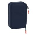 Miniatyrbillede 2 af 5: Double Pencil Case Munich Flash Navy Blue 12.5 x 19.5 x 4 cm (28 Pieces)