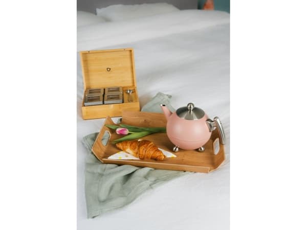 Bredemeijer Bella Ronde, Enkel tekanne, 1200 ml, Rosa, Rustfritt stål, Duet, 161 mm