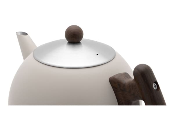 Bredemeijer Bella Ronde, Enkel tekanne, 1200 ml, Beige, Rustfritt stål, Duet, 161 mm