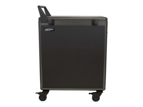 DICOTA - Vogn (kun lading) - robust - for 20 nettbrett / notebook-er - låsbar - aluminium (etui) - sølv - utgang: AC 230 V Sort