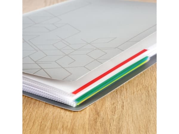 Signallomme A4 PP 105 micron grøn 100stk/pak