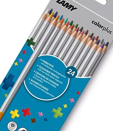LAMY colorplus trekantede farveblyanter, papkasse af 24, ergonomisk trekantet form, mat overflade, special - 1 stk (1233469)