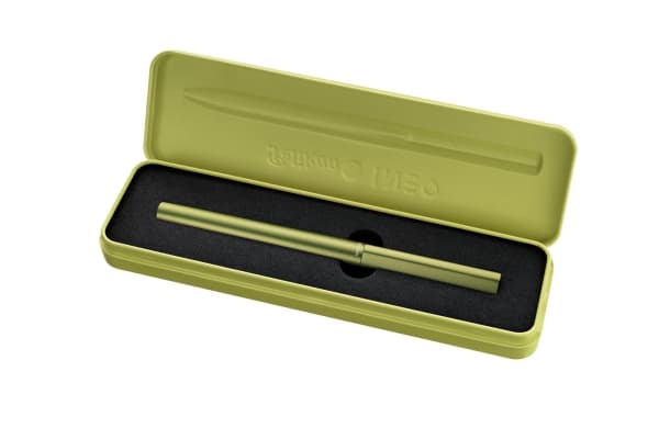 Pelikan 823692, Grön, Påfyllning med bläckpatronssystem, Blå, Rostfritt stål, Medium, Presentask