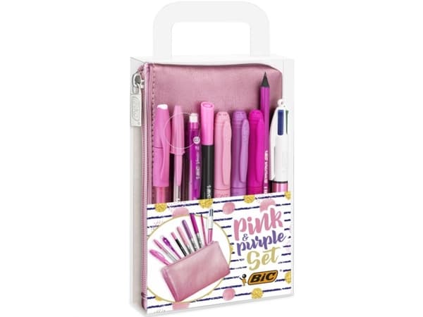 BIC 964280, Kulepenn, Mekanisk blyant, Rosa, Rosa, 0,7 mm, Plastetui