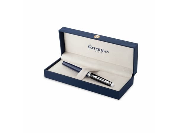 Waterman Hémisphère, Svart, Blå, Blå, Lack, Rostfritt stål, Medium, Ambidextrous