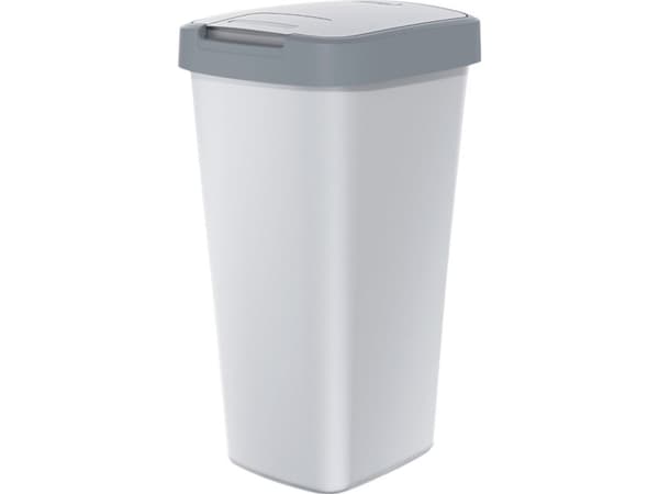 Prosperplast Šiukšliadėžė COMPACTA Q - pilka gładki / popiel 25l Keden