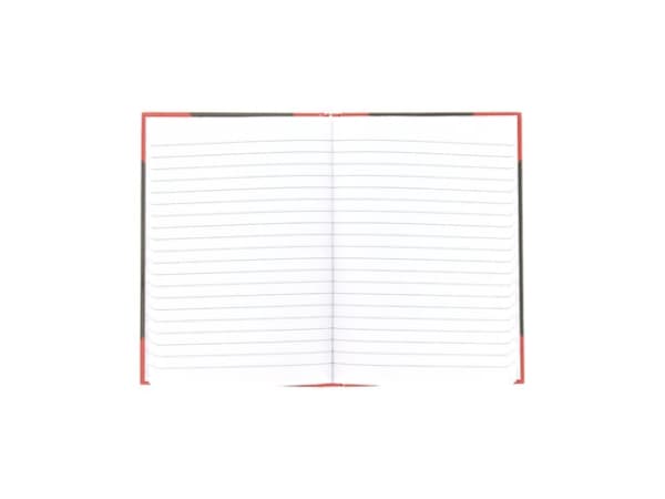 Bantex 100302813, Monokromatisk, Sort, Rød, A5, 96 ark, 70 g/m², Linjerte ark