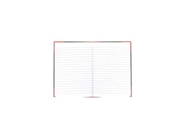Bantex 100302813, Yksivärinen, Musta, Punainen, A5, 96 arkkia, 70 g/m², Viivapaperi