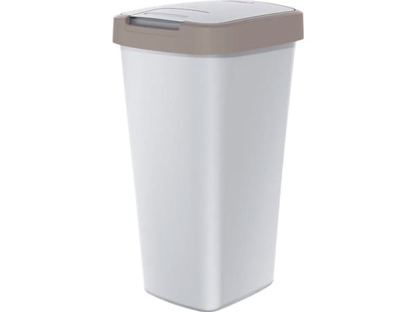 Prosperplast avfallsbeholder COMPACTA Q avfallsbeholder - lysebrun / grå 25l Keden