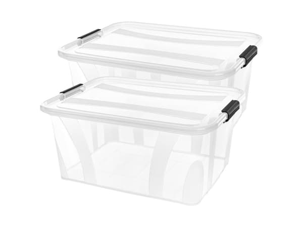 Siena HOME Arkiston säilytyslaatikko Anzio Transparent 21 l (L x K x S) 510 x 148 x 385 mm 2 kpl