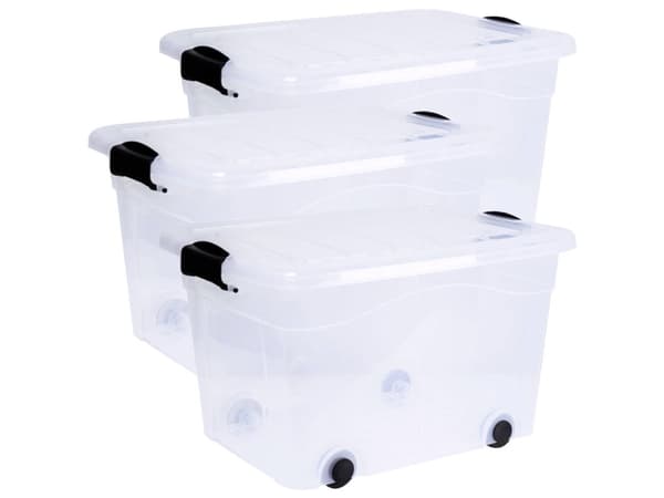 Siena HOME Arkivopbevaringsboks Anzio Transparent 40 l (B x H x T) 530 x 320 x 400 mm 3 stk