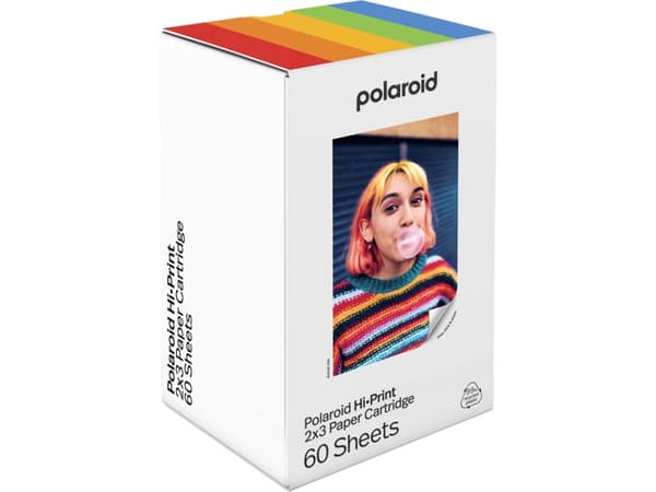 Polaroid Hi-Print Gen 2 Cartridge 60 Sheets 2x3, 5.4x8.6 cm, 2x3", 60 ark, Polaroid Hi-Print Gen 2, 241 g, 60 styck
