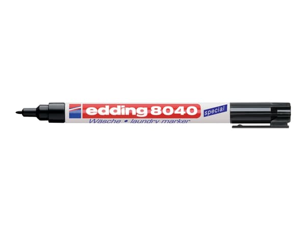 Edding Laundry marker - Tøj pen - tåler kogevask - sort