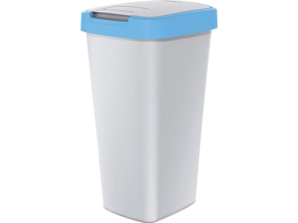 Prosperplast jäteastia COMPACTA Q - vaaleansininen / tuhka 25l Keden