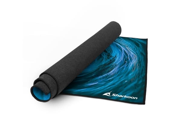 Sharkoon SKILLER SFM12 Undertow - Stolmatta för gaming - rektangulär - 140 x 100 cm - blå