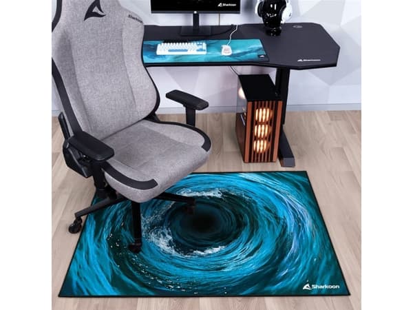 Sharkoon SKILLER SFM12 Undertow - Stolmatta för gaming - rektangulär - 140 x 100 cm - blå