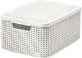 Miniatyrbild 2 av 2: Curver RATTAN Style M Creme korg med lock (46818)