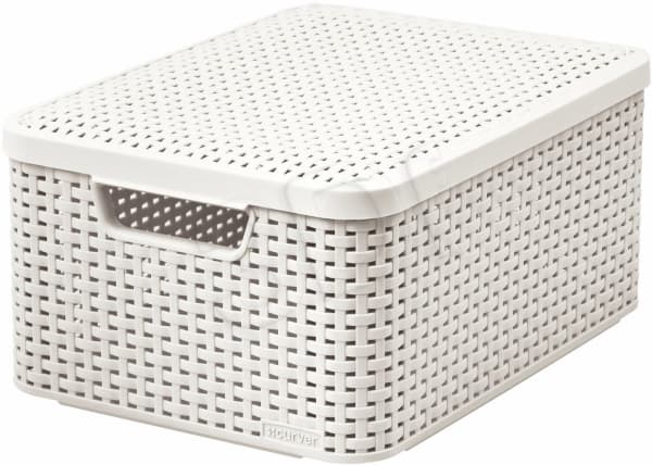 Curver RATTAN Style M Creme korg med lock (46818)