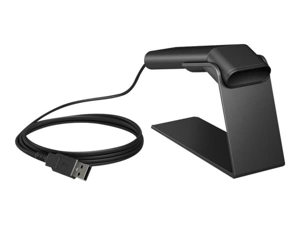 HP 2D G2, Kannettava viivakoodinlukija, 2D, Langallinen, USB, Musta, USB