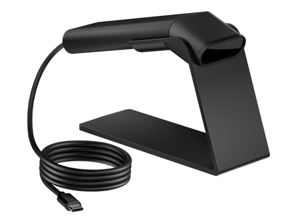 HP 2D G2, Kannettava viivakoodinlukija, 2D, Langallinen, USB, Musta, USB