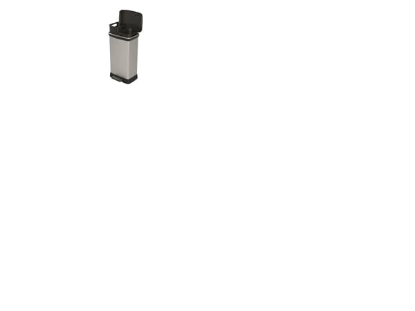 CURVER PEDAL DUSTBIN 23L+23L /IML METALLISED