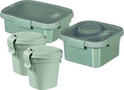 Curver / Keter CURVER Rinkinys 4 FOOD POOLS 2x0,4L+1L+1,1L /Žalias