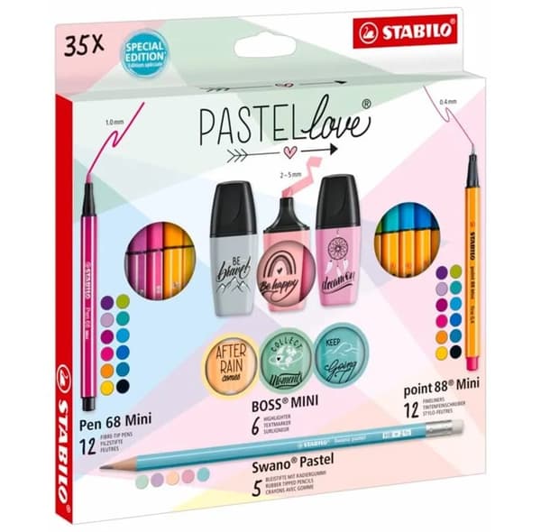 STABILO Pastellove by Hannah Rabenstein, 35 styck, Multifärg