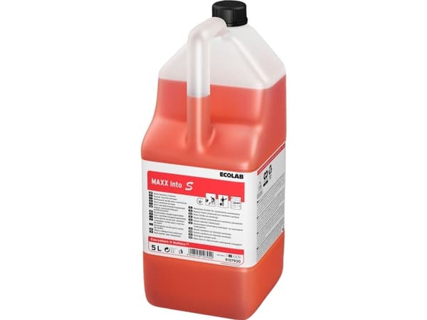 Sanitetsrengøring flydende Maxx Into S 5ltr Ecolabel komb. syre/gel afkalkende,2 dnk x 5 ltr/krt