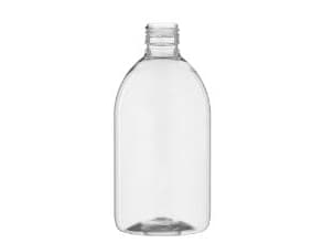 Flaske Pharma Sirop Flasker 500ml Ø7xH161mm PET,84 stk/krt