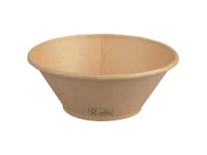 Bowle Stagione rund 1050ml 18,5x11,5cm Pap/PP FSC brun,6 ps x 50 stk/krt