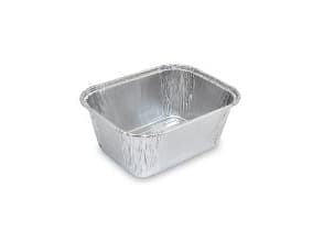 Alubakke 1-rum Rektangulær 241ml L108xB83xH42mm Sølv,100 stk/pk