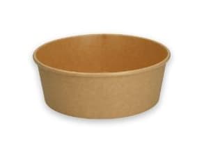 Salatskål Verive 1000ml Ø150xH75mm Pap/PLA Brun,50 stk/ps - (50 stk.)