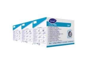 Pyykinpesutabletit Clax Tabs 33E1 56kpl ilman valkaisuainetta värillisille tekstiileille,3 kpl x 56 kpl x 30 g/krt
