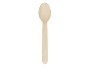 Spiseske Verive L160mm Voksbehandlet Træ FSC Natur,50 ps x 100 stk/krt