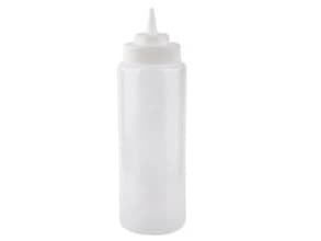 Muovipullo 950ml W8.5xH26.5cm, jossa on nokka/ruuvikorkki kirkas, 1 kpl