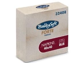 Bulkysoft servett L40xB40cm 2-lagers Natur, 20 pk x 100 pk/kort