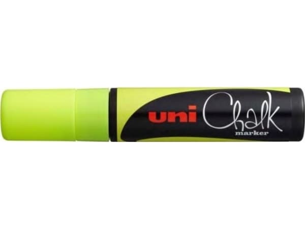 Uni-Ball ChalkGlass Chalk, Gul, Trubbig