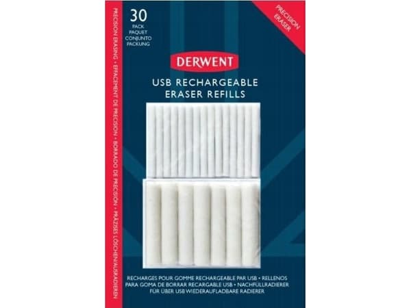 Derwent refil viskelædere til USB Viskelæder - 30stk (passer til 604504)