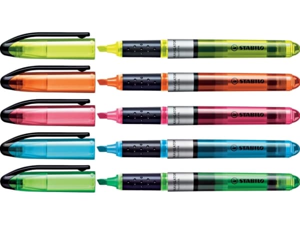 Stabilo Navigator sæt med 4stk highlighters - flydende blækstand