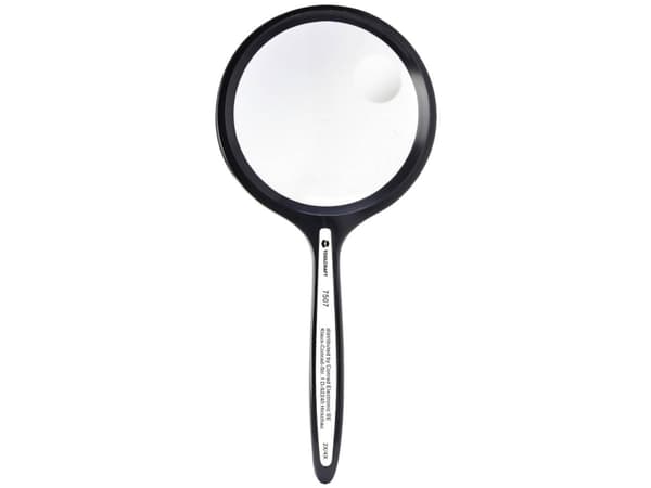 TOOLCRAFT TO-8976468 Käsisuurennuslasi Suurennuskerroin: 2 x, 4 x Linssin koko: (Ø) 76 mm Musta