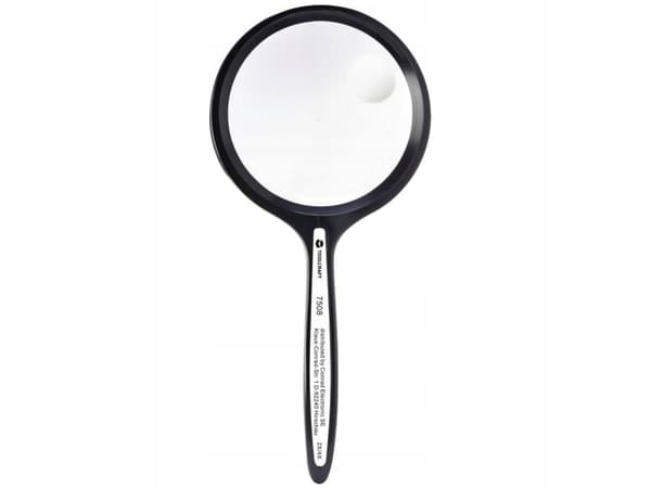 TOOLCRAFT TO-8976465>Käsi suurennuslasi Suurennuskerroin: 2 x, 4 x Linssin koko: (Ø) 63,5 mm Musta