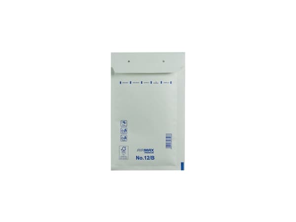 Bobbelkuvert Airmax 12/B W2 140x225 Hvid 200stk