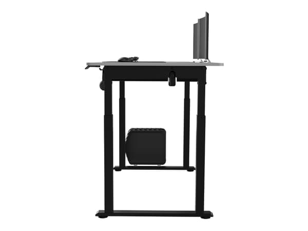 Ultradesk Uplift, Rett, Rektangulær form, Stål, Spilling, Sort, Hvit